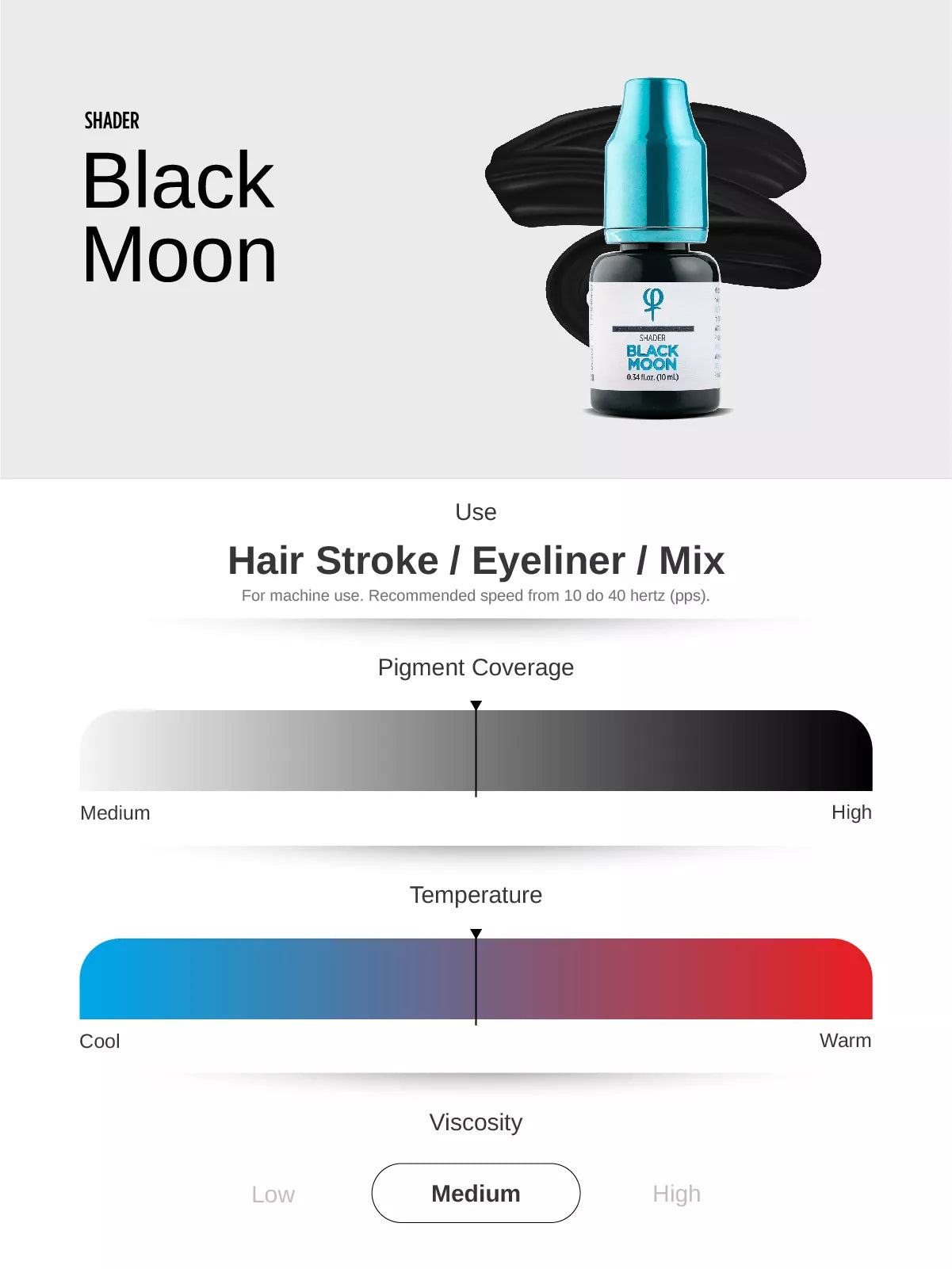 Black Moon PMU Mix Shader Pigment 10ml