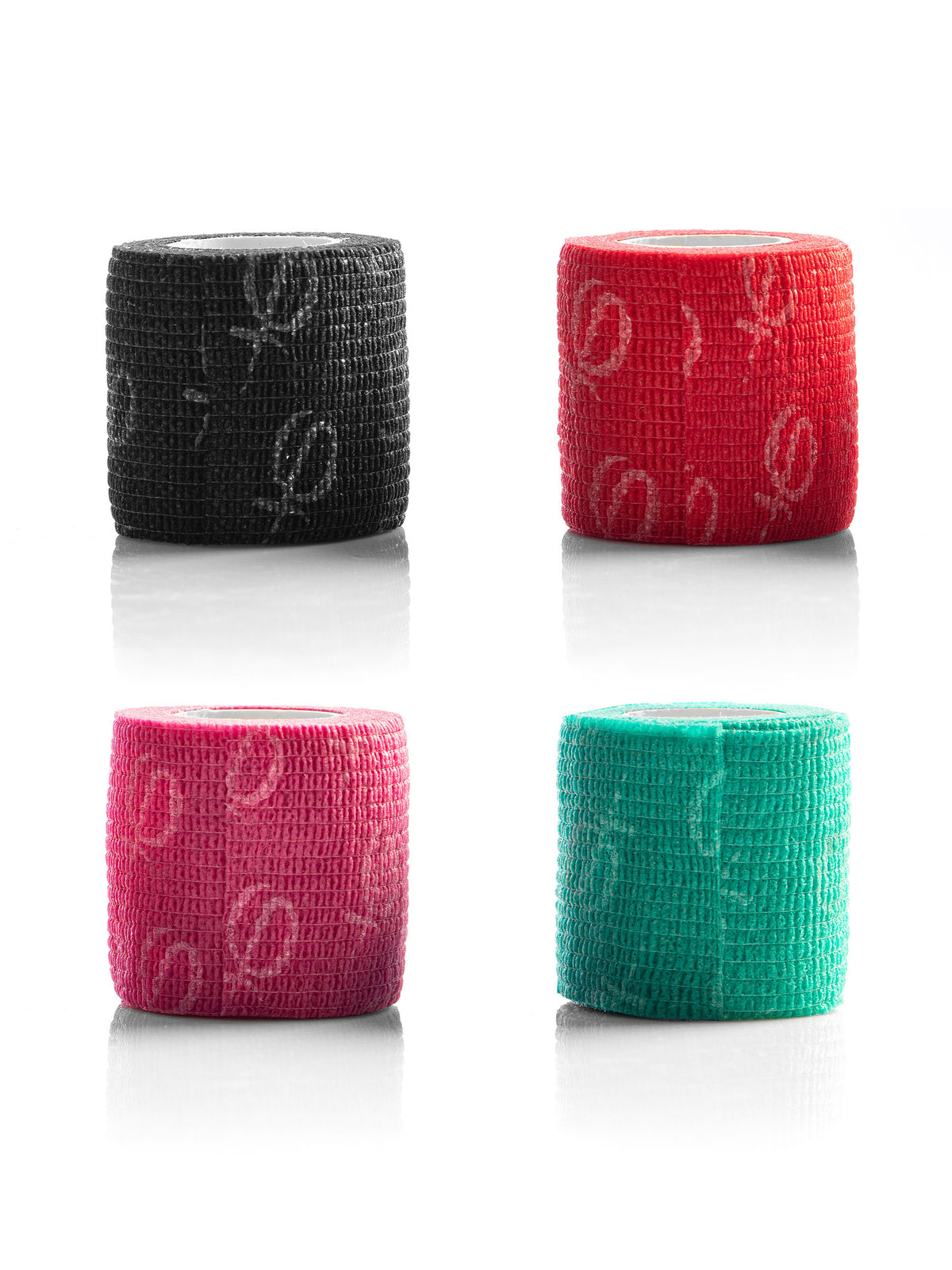 Phi self-adhesive grip tape red/pink/black/green, width 5cm / length 4.5m - 4pcs