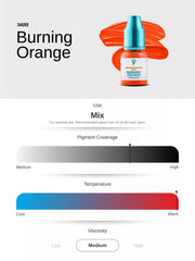 Burning Orange PMU Mix Shader Pigment 10ml