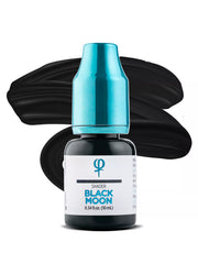 Bottle of Black Moon PMU pigment for deepening and customizing shades in permanent makeup, ideal for brows and lips.