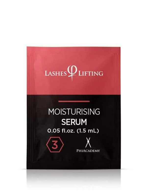 Lashes Lifting Moisturising Serum Sachets, professional-grade serum packaged in convenient individual sachets for optimal lash care during treatments.